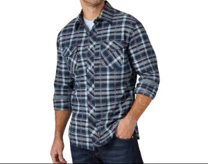 112318887 - Wrangler Retro Long Sleeve Button Down Plaid Shirt