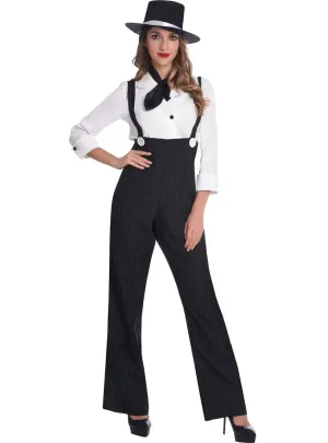 1920s Gangster Plus Size Womens Dress Up Costume