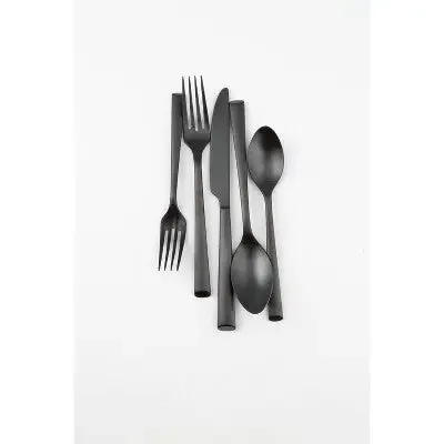 20pc Gilda Black Satin Flatware Set - Cambridge Silversmiths