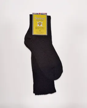 80% Wool Seaboot Socks - Black