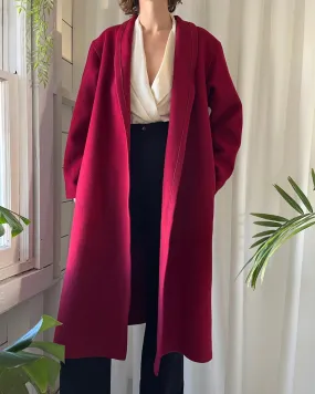 80s Calvin Klein Wool Coat | S-M