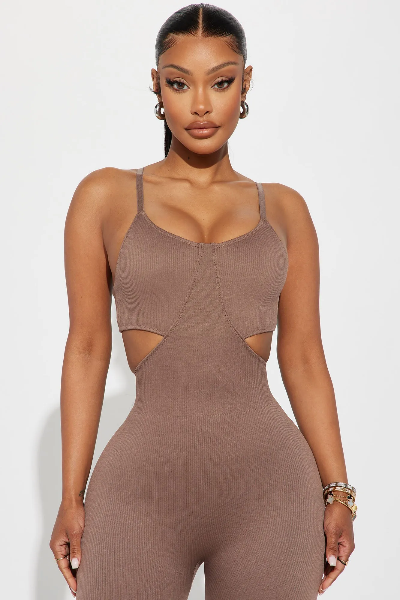 All It Takes Seamless Jumpsuit - Mocha