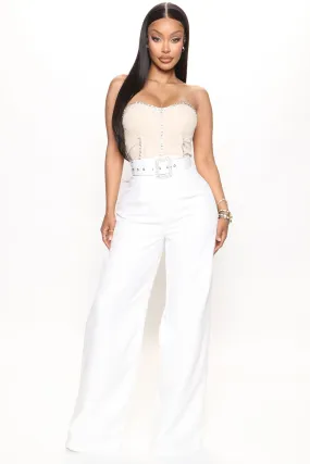 All My Love Embellished Jumpsuit - White