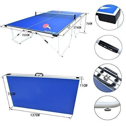 ALPIKA 9FT Professional Indoor Outdoor Table Tennis Table