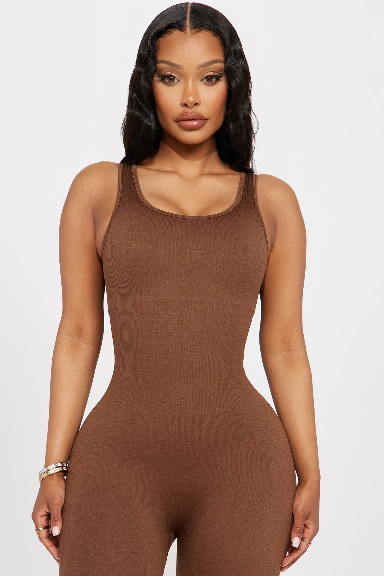 Always In Motion Active Jumpsuit - Brown