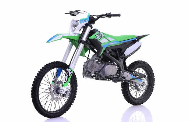 Apollo Thunder 150 DLX Full Size Dirt Pit Bike, 4 Speed Manual, Kick Start, 34.5 Inch Seat Height, 19 inch front tire, CA Legal