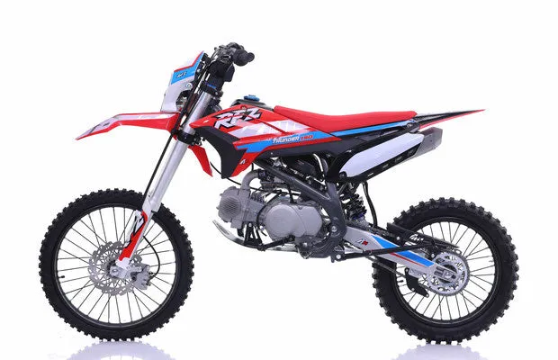 Apollo Thunder 150 DLX Full Size Dirt Pit Bike, 4 Speed Manual, Kick Start, 34.5 Inch Seat Height, 19 inch front tire, CA Legal