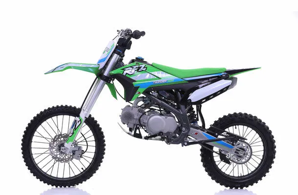 Apollo Thunder 150 Full Size Dirt Pit Bike, 4 Speed Manual, 140cc, Kick Start, 34.5 Inch Seat Height, 19 inch front tire, CA Legal