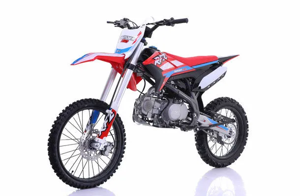 Apollo Thunder 150 Full Size Dirt Pit Bike, 4 Speed Manual, 140cc, Kick Start, 34.5 Inch Seat Height, 19 inch front tire, CA Legal