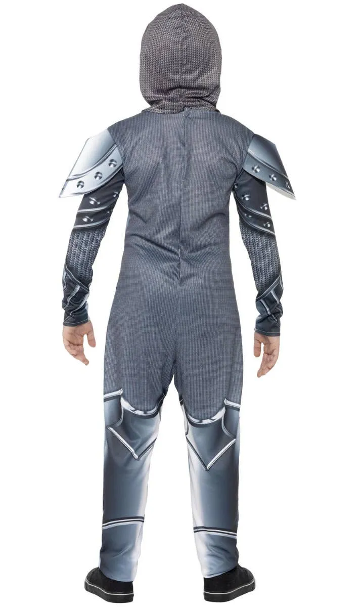 Armoured Knight Deluxe Boys Medieval Costume