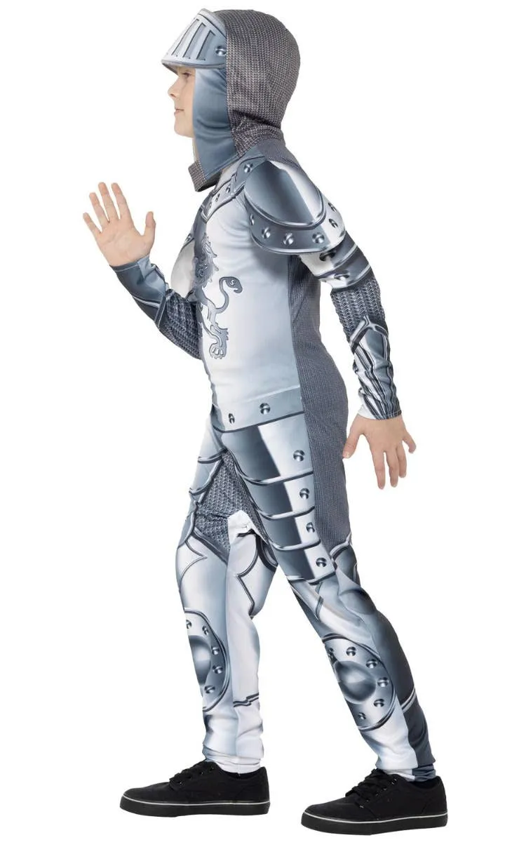 Armoured Knight Deluxe Boys Medieval Costume