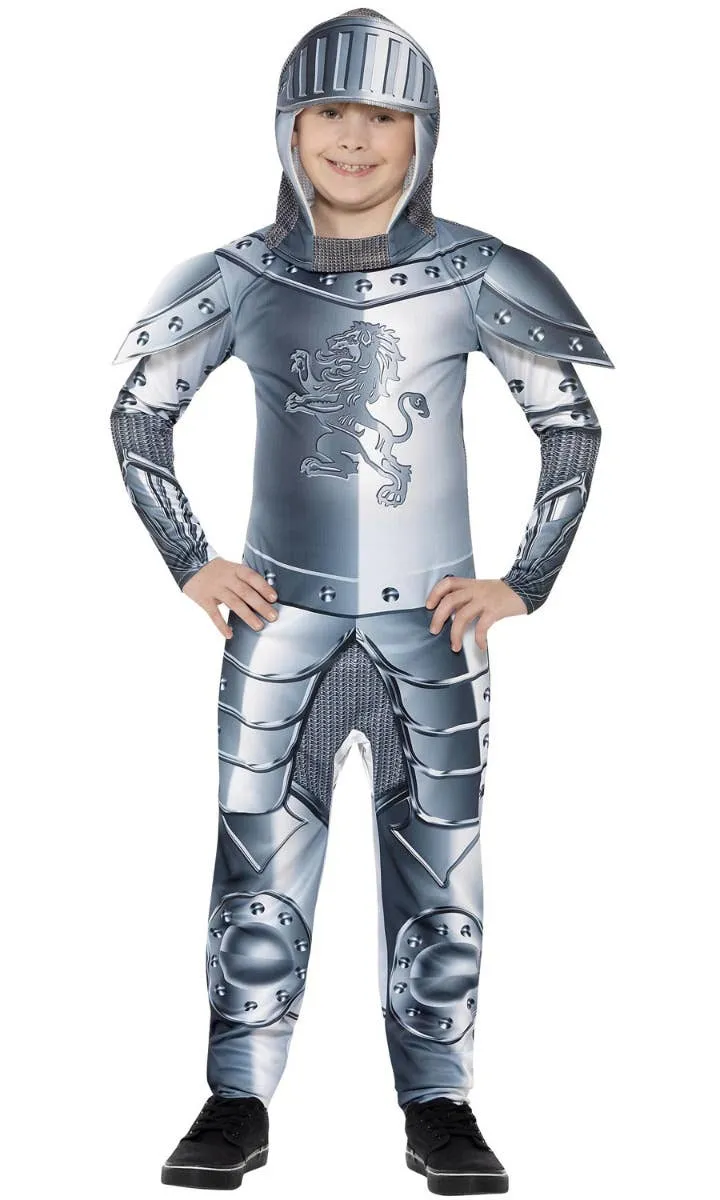 Armoured Knight Deluxe Boys Medieval Costume