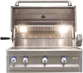 Artisan 32'' Professional 3-Burner Built-In Natural Gas Grill With Rotisserie