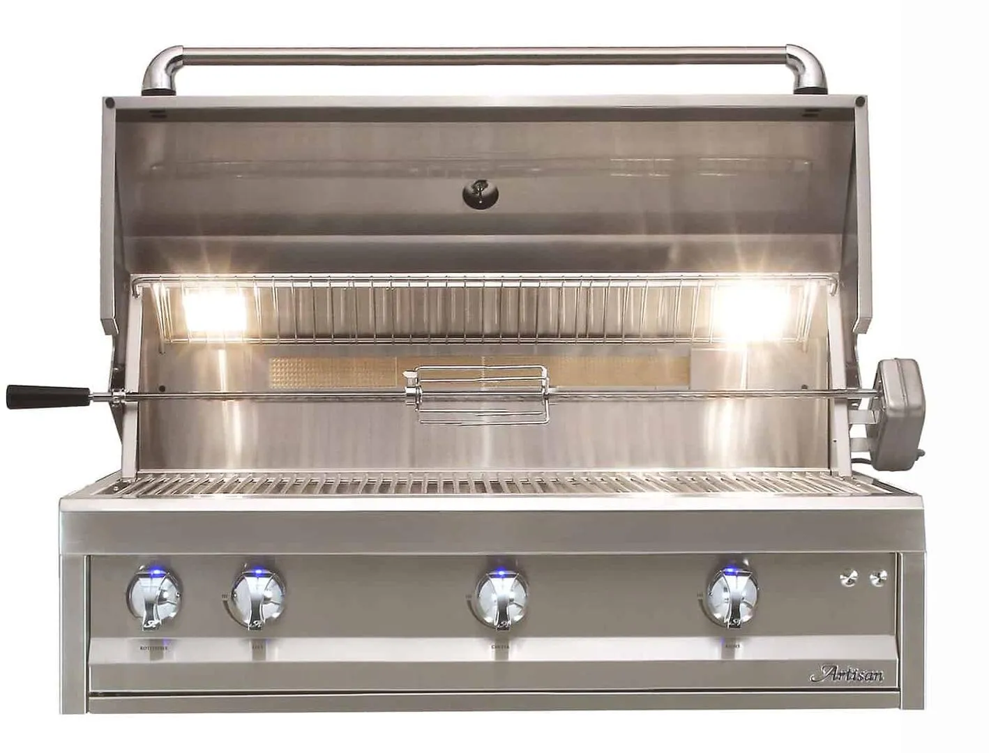 Artisan 42'' Professional 3-Burner Built-In Propane Gas Grill With Rotisserie