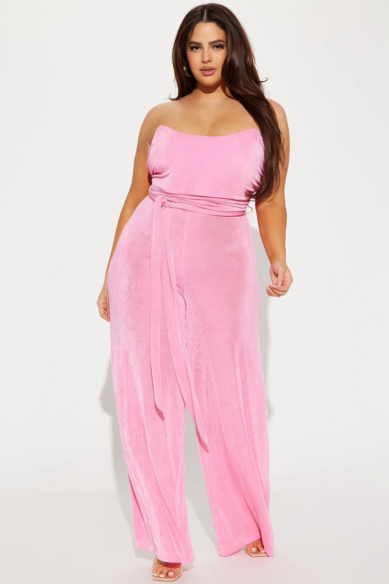 Barcelona Slinky Jumpsuit - Pink