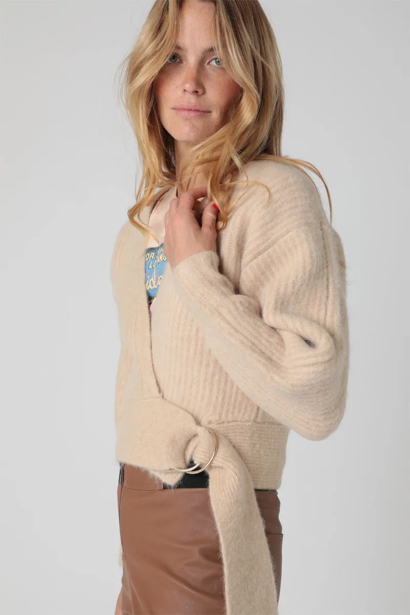 Berenice - Gilet En Laine Et Alpaga Beige