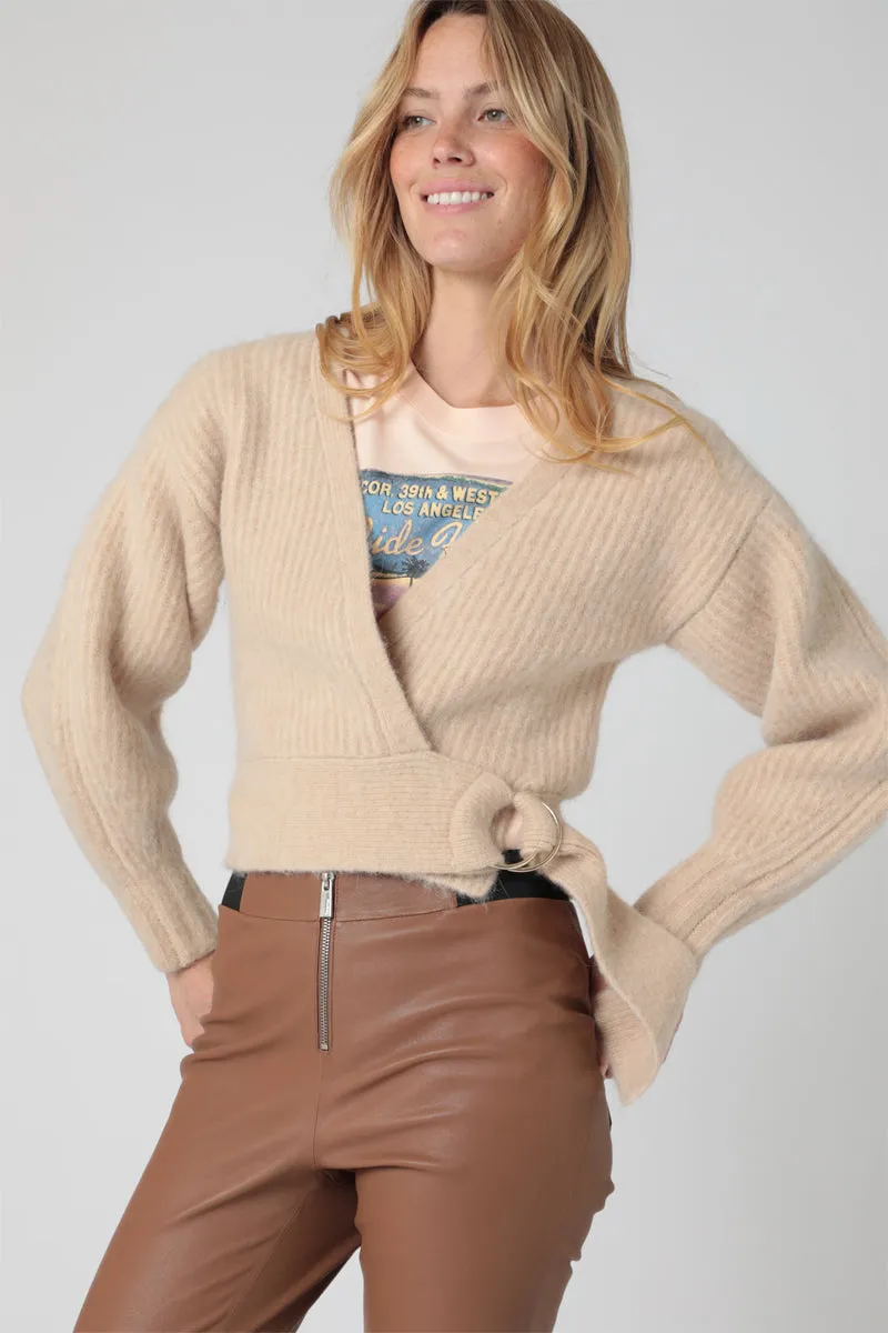 Berenice - Gilet En Laine Et Alpaga Beige