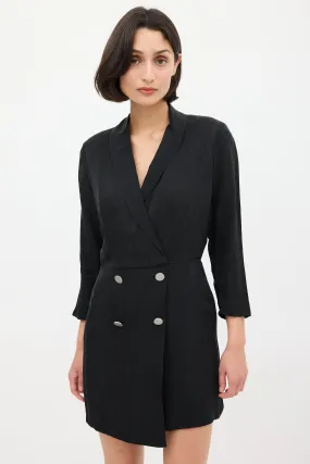 Black Arya Mini Blazer Dress