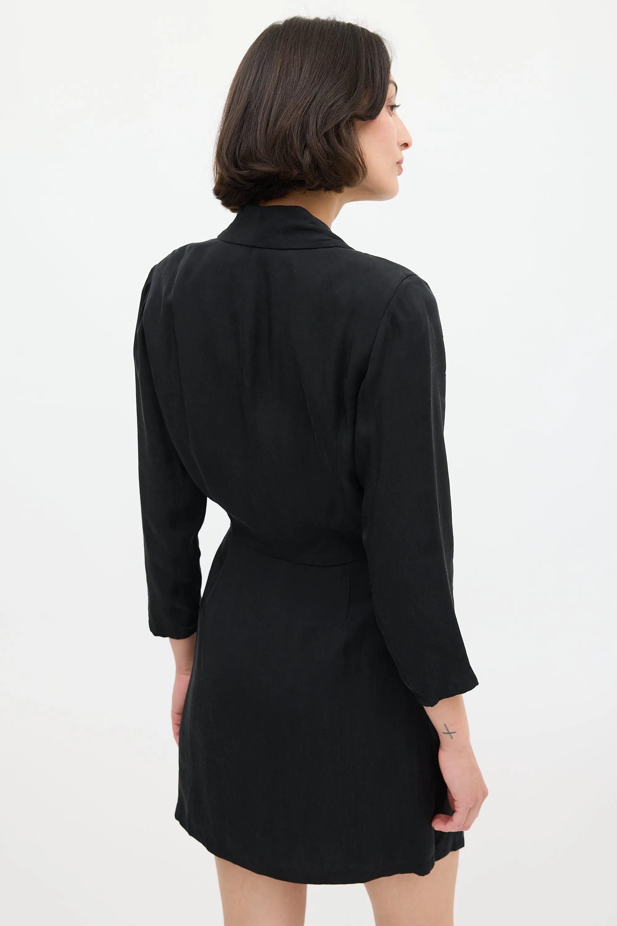 Black Arya Mini Blazer Dress