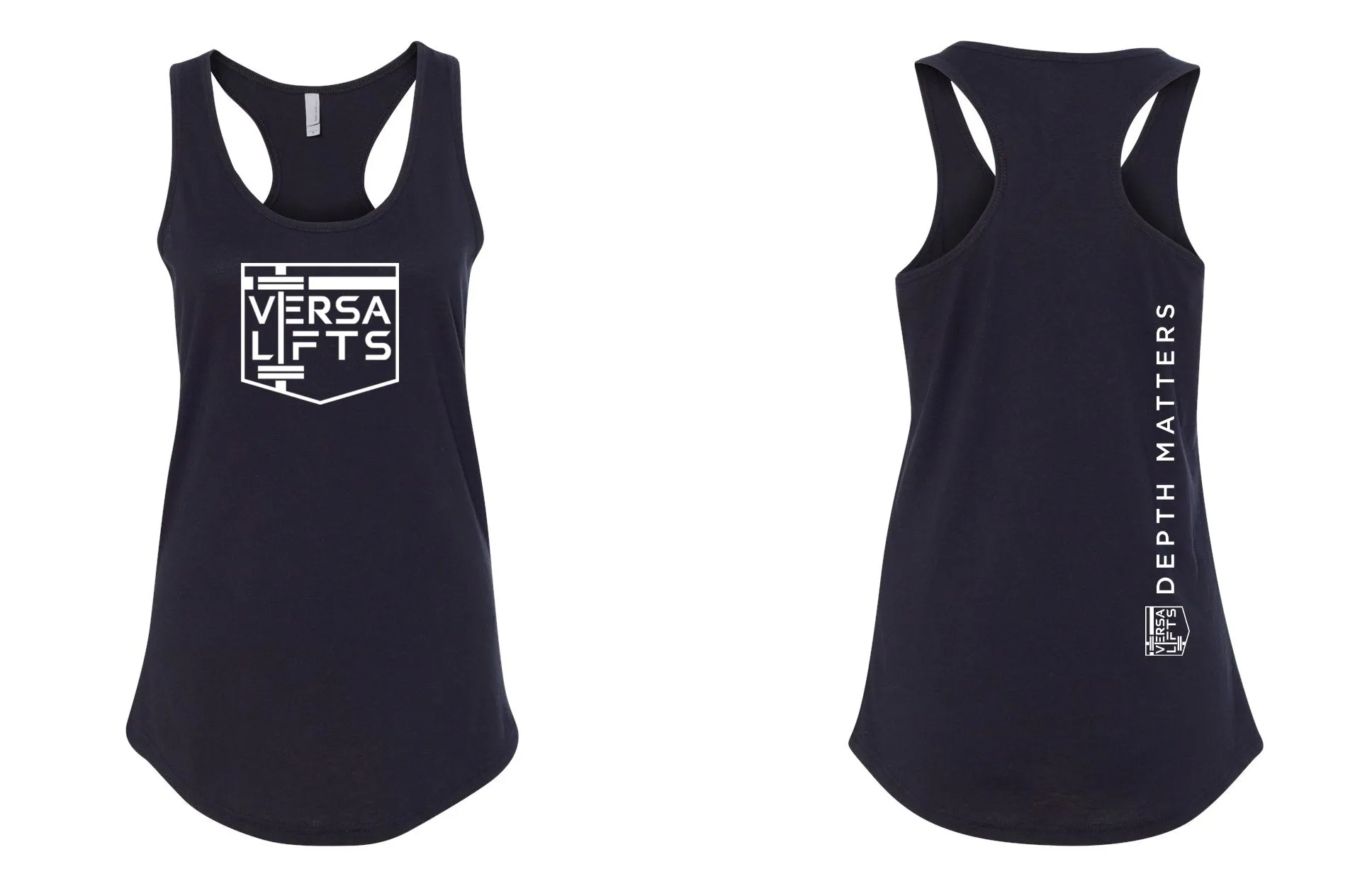 Black VersaLifts™ logo tank