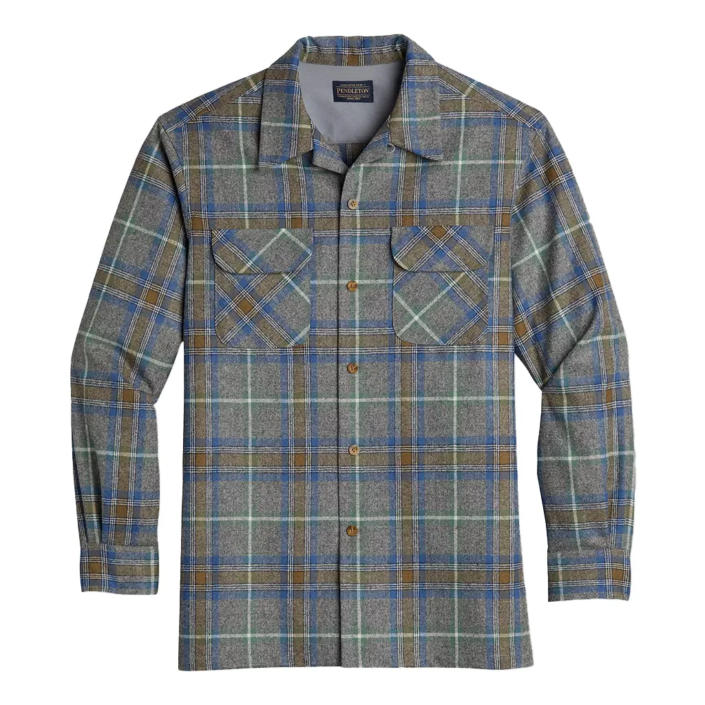 Board Shirt Grey Mix/Green/Blue Plaid 22'