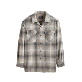 Board Shirt Grey Mix/Tan Mix Plaid 24' Tall