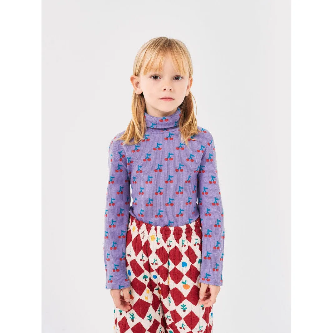 Bobo Choses - Cherry all-over turtleneck top