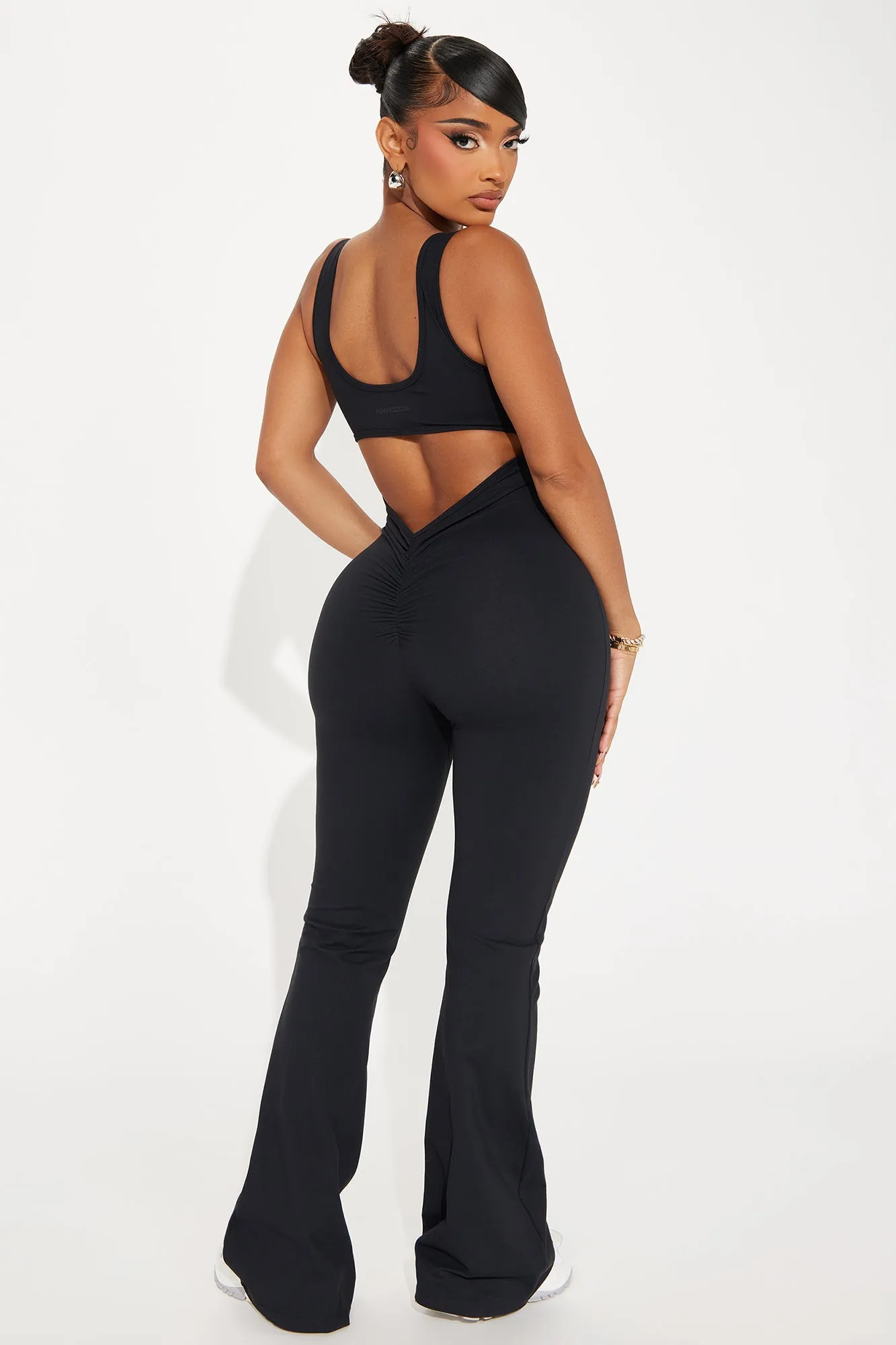 Body Burn Super Soft Active Jumpsuit - Black