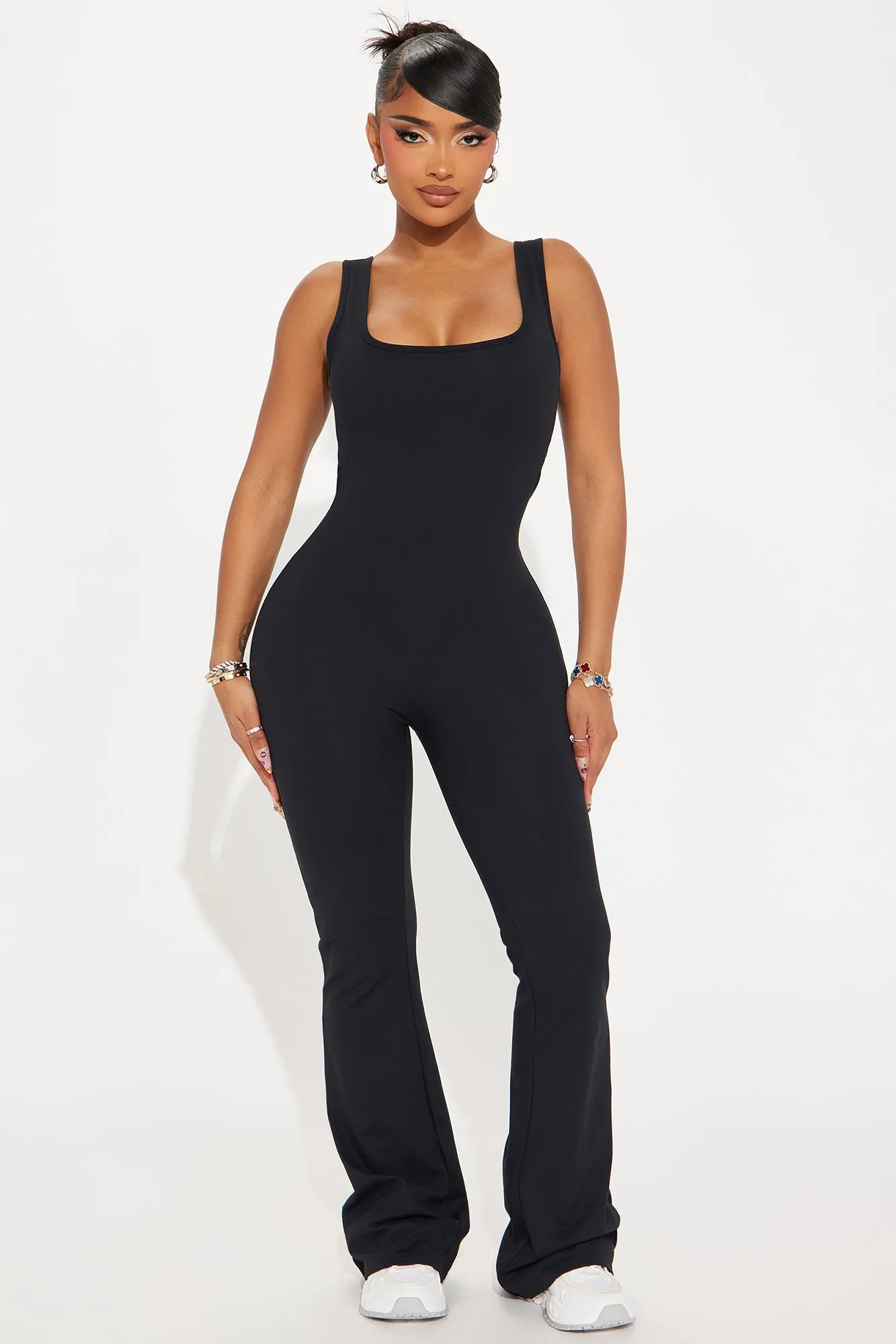 Body Burn Super Soft Active Jumpsuit - Black