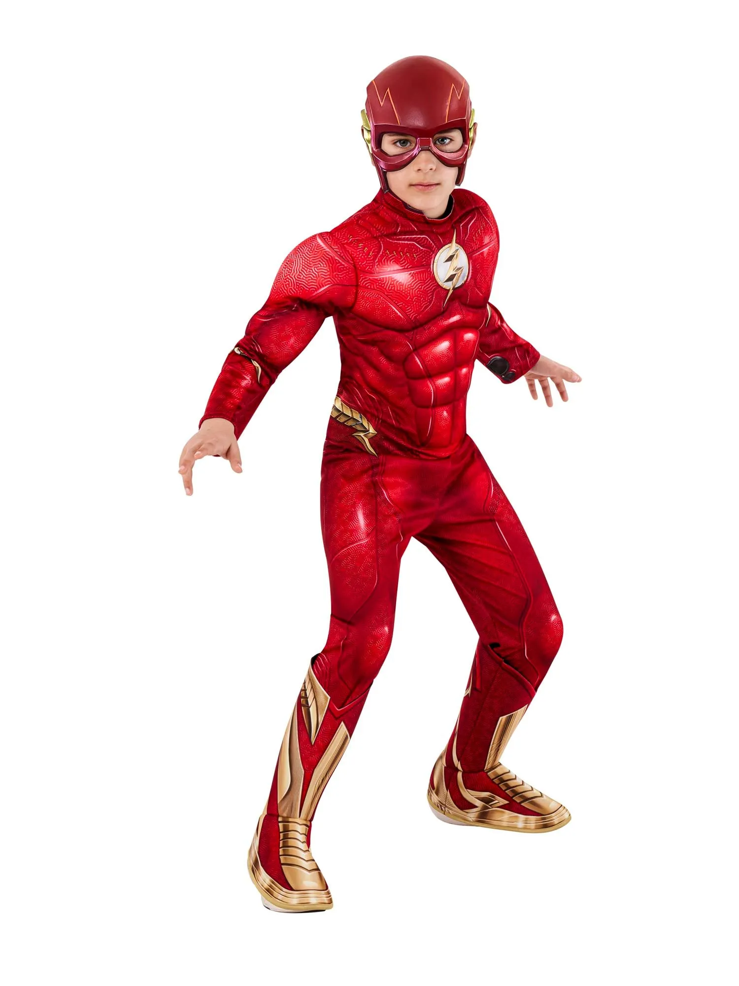 Boys Kids Flash Deluxe Marvel Superhero Costume