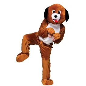 Brown Puppy Dog Adults Full Body Mascot Fancy Dress Costume