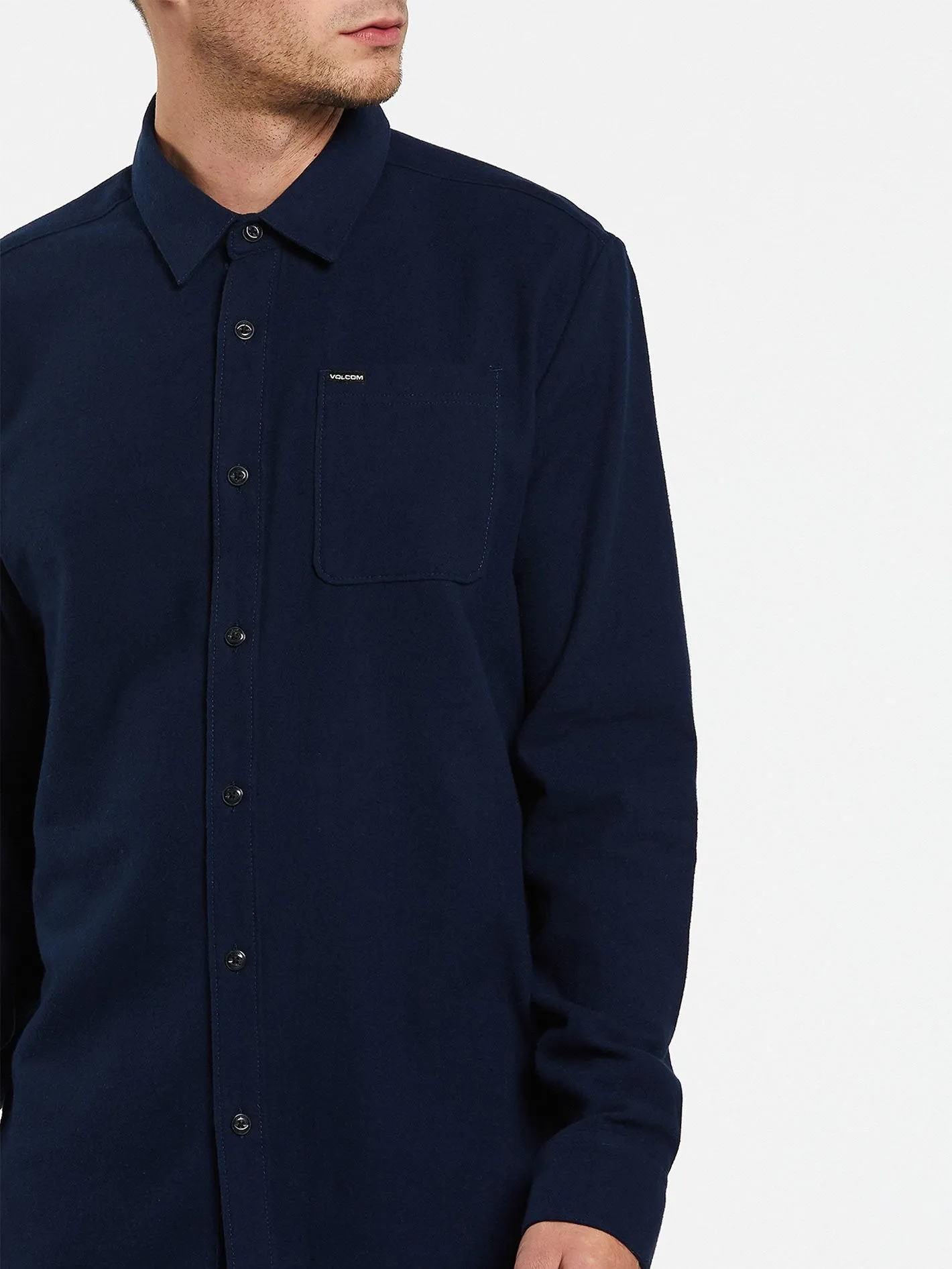 Caden Solid Shirt - NAVY