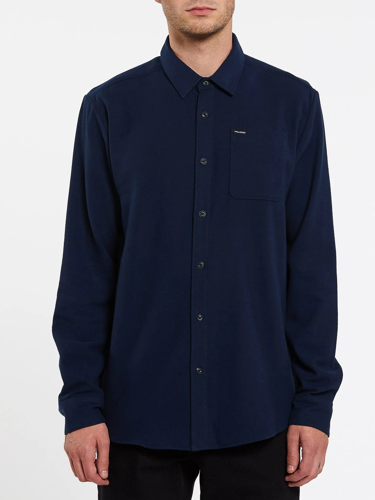 Caden Solid Shirt - NAVY