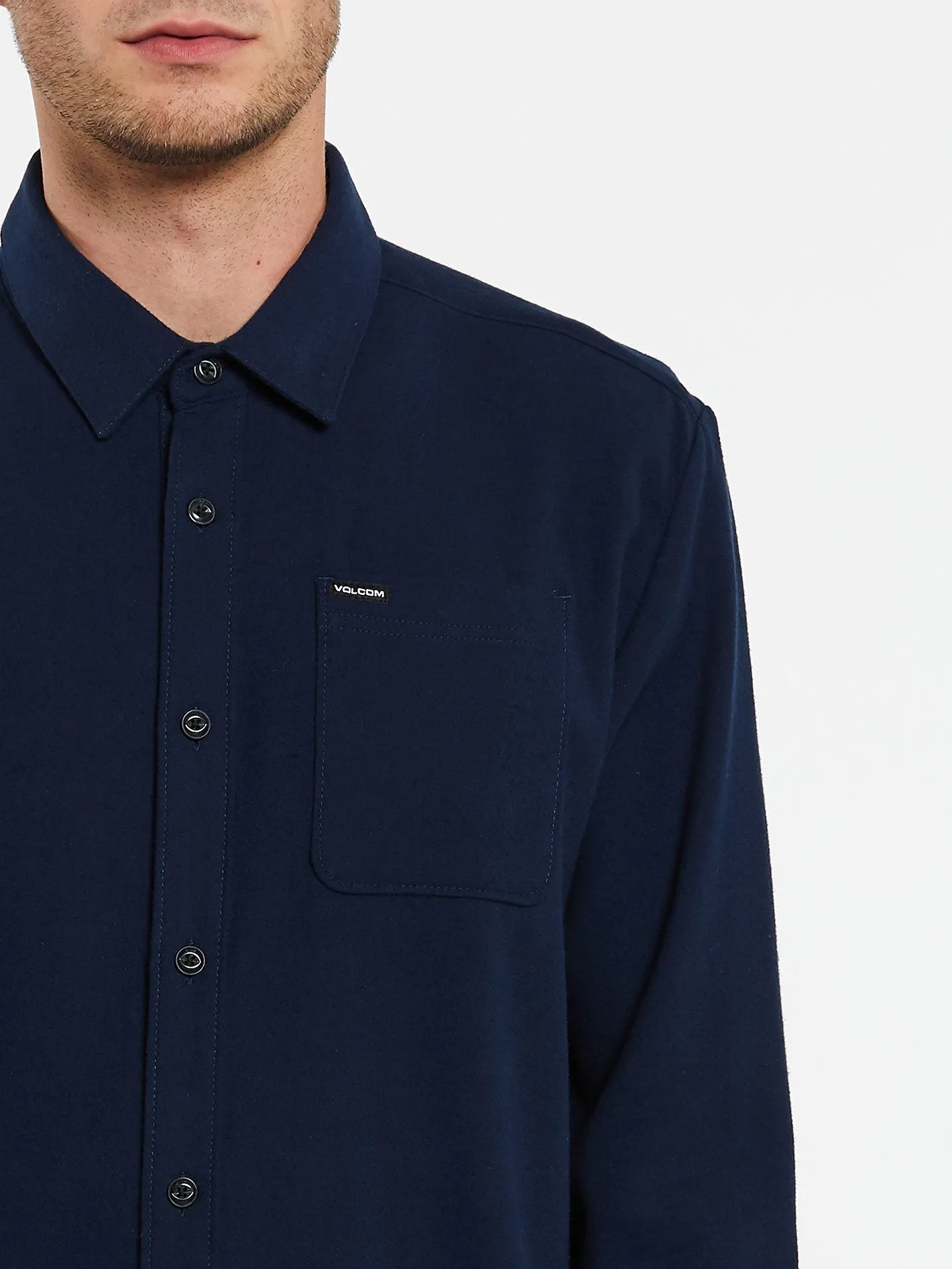 Caden Solid Shirt - NAVY