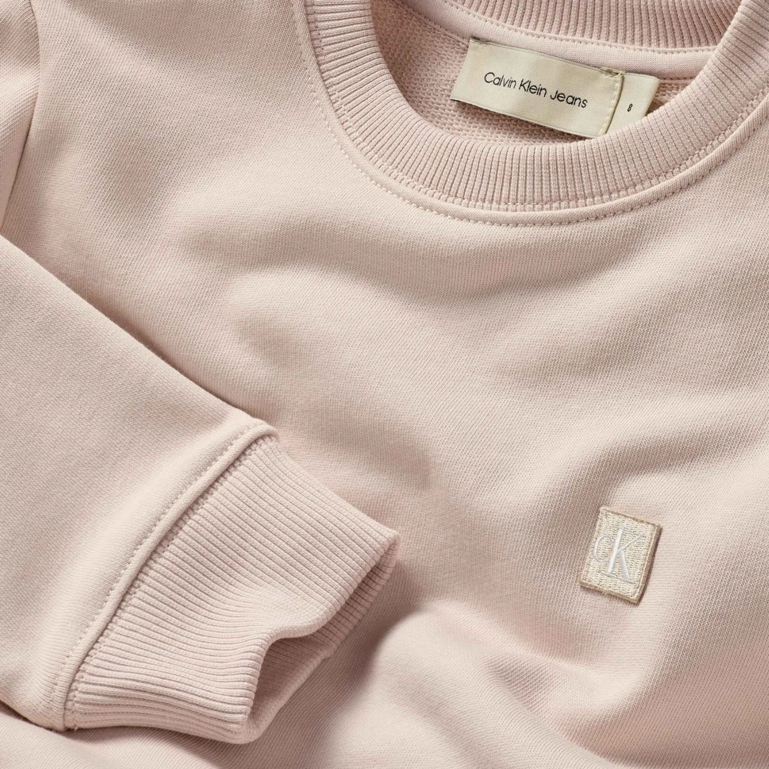 Calvin Klein Peach Whip Mono Mini Badge Reg Cn Crewneck