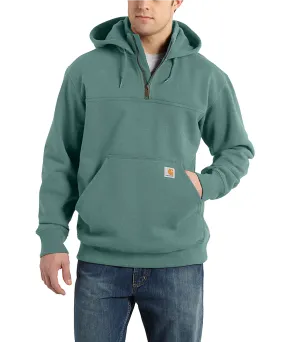 Carhartt Paxton Heavyweight Half-Zip Hooded Sweatshirt - Slate Green Heather