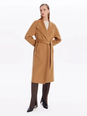 Cashmere Double-Faced Lapel Women Coat