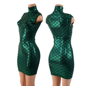 Celia Dress in Green Dragon Scale