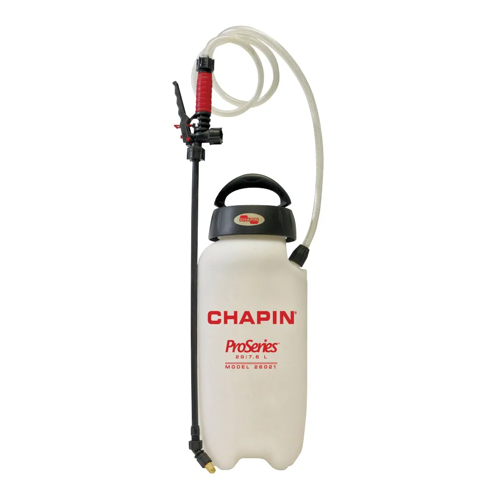 CHAPIN Pro Series 26021XP Compression Sprayer, 2 gal Tank, Poly Tank, 48 in L Hose