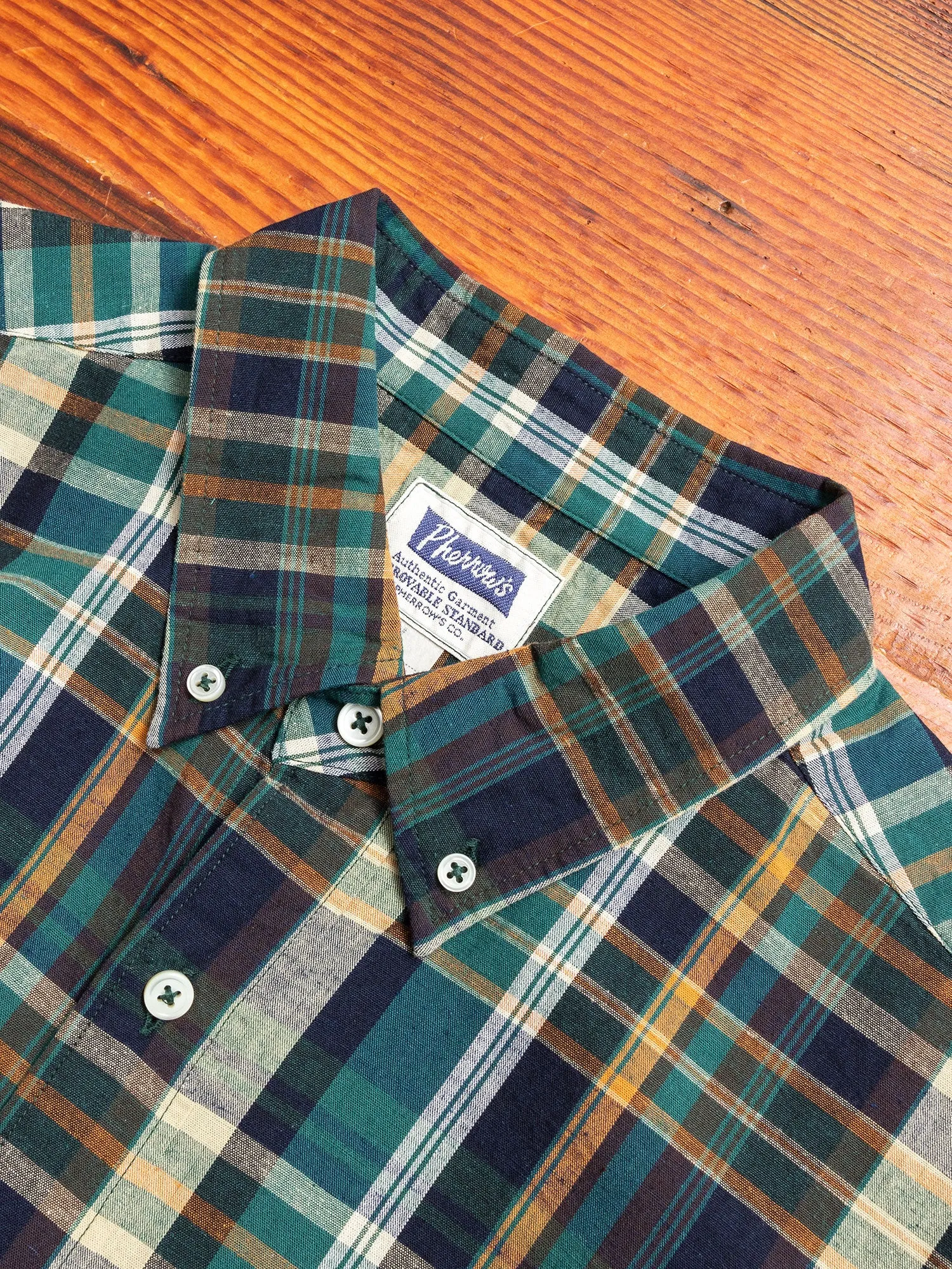 Check Button-Down Shirt in Green