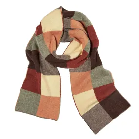 Chequerboard Scarf - Rust