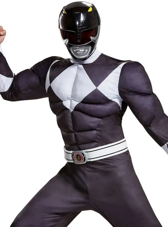 Classic Black Power Ranger Plus Size Mens Costume