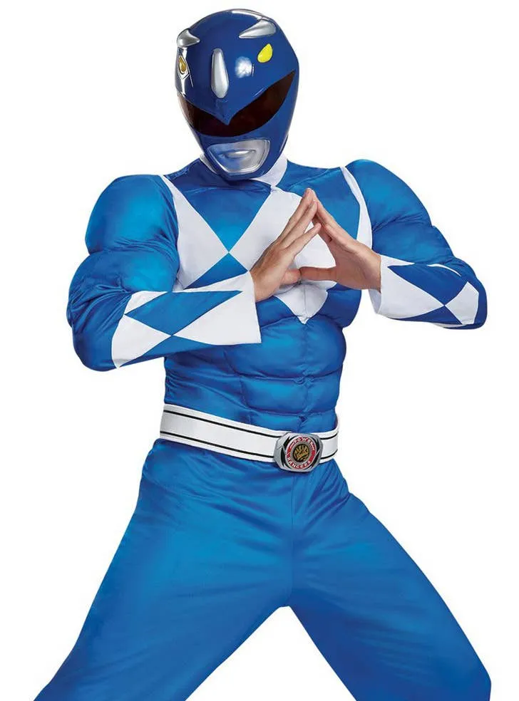 Classic Blue Power Ranger Plus Size Mens Costume