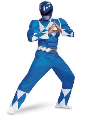 Classic Blue Power Ranger Plus Size Mens Costume