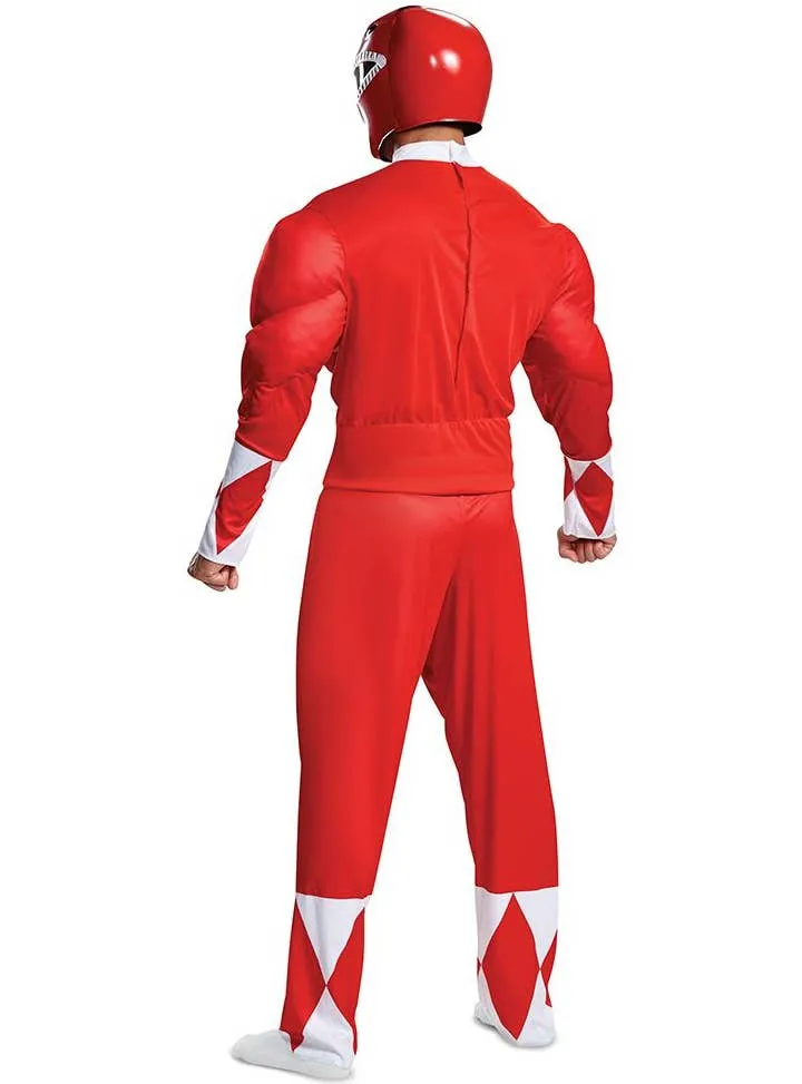 Classic Red Power Ranger Plus Size Mens Costume