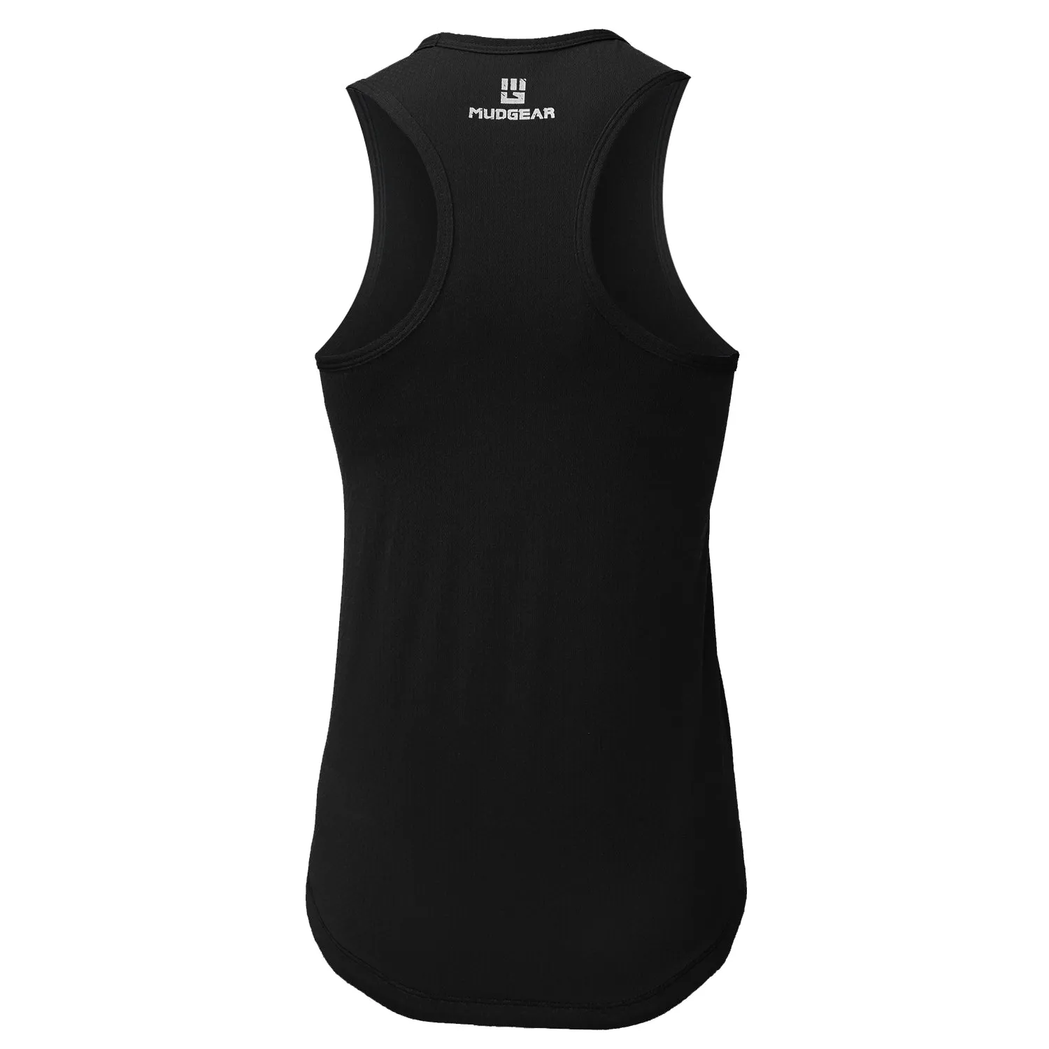 CLEARANCE ITEM - MudGear Made Tougher - Women's Performance Racerback Tank (Black)