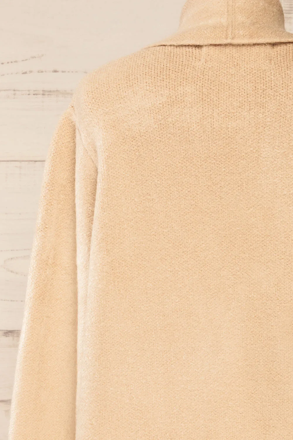 Colombo | Beige Open-Front Coat