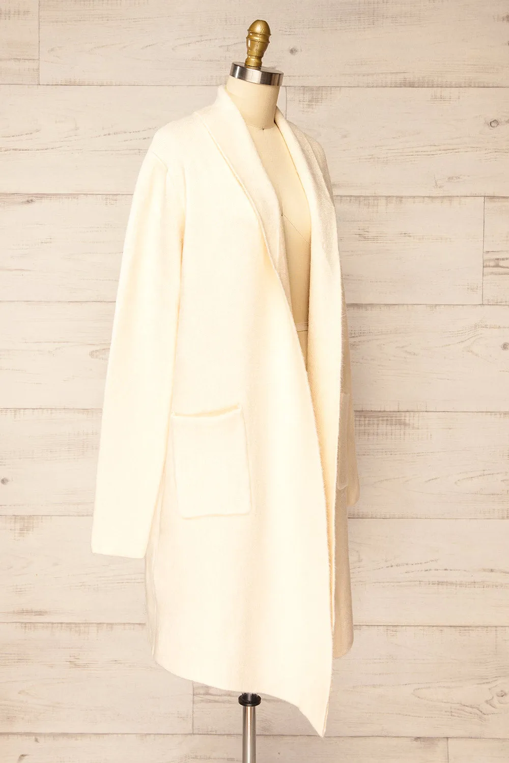 Colombo Ivory | Open-Front Coat