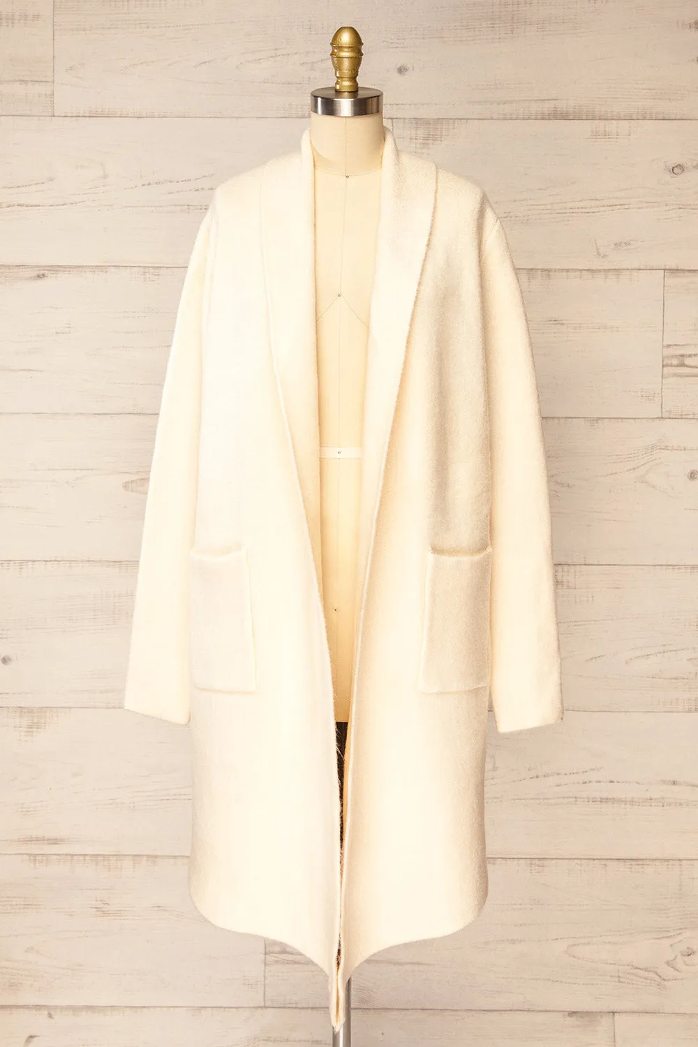 Colombo Ivory | Open-Front Coat