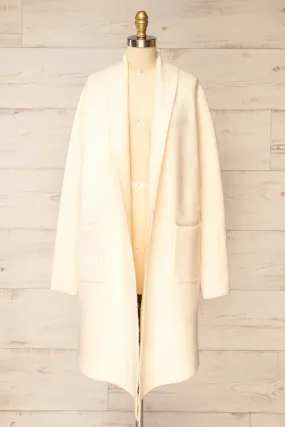 Colombo Ivory | Open-Front Coat